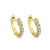 Diamond Hoop Earrings, 13mm, 0.31ct - 18ct Yellow Gold