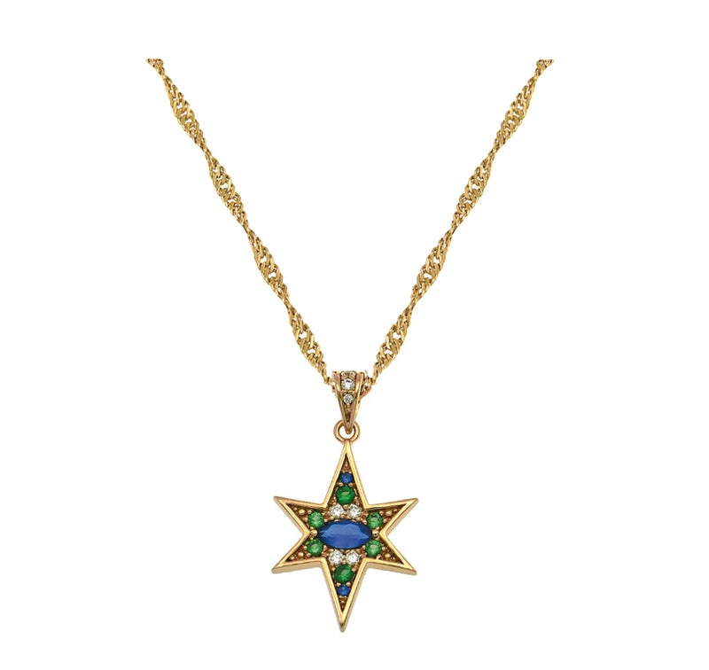 Nova North Star Necklace - Gold - AS22SGN01