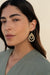 Classic Large Open Teardrop Earrings - Gold/Silver - ER10549-TWT