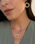 Classic Open Circle Drop Earrings - Gold/Silver - 1603-EGG-TWT