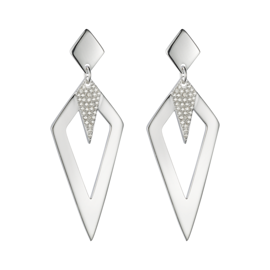 Arrowhead Earrings - Silver - 23EAHscz