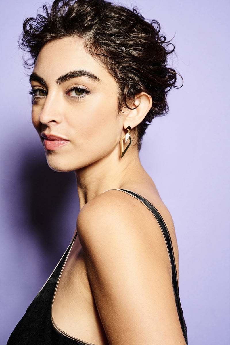 Arrowhead Earrings - Gold - 23EAHgcz