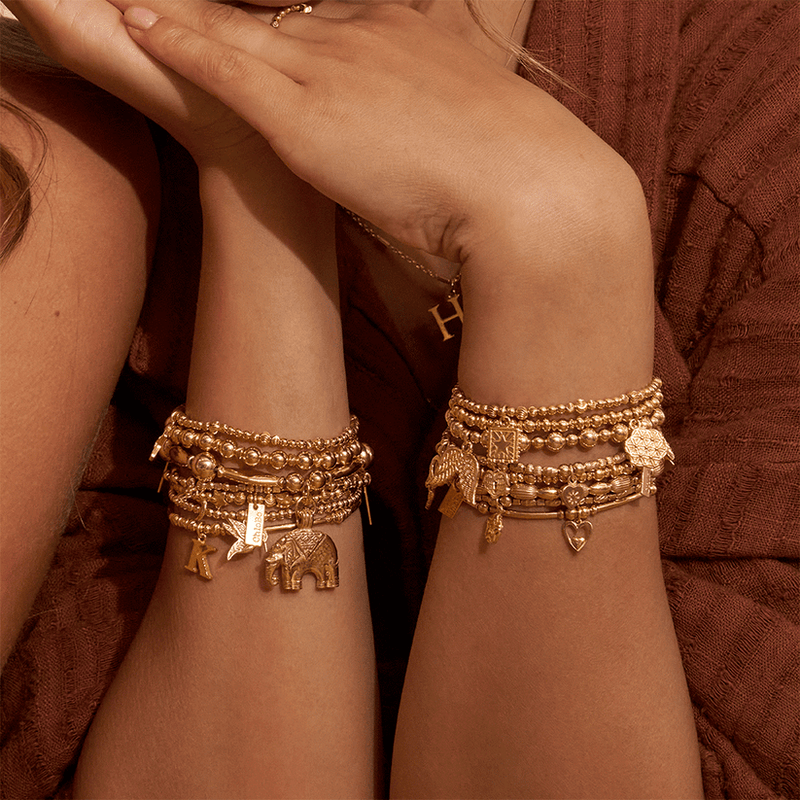 Initial H Bracelet - Gold - GBMNFR4043H