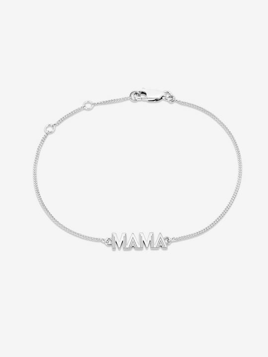 Art Deco Mama Bracelet - Silver - ALMBS