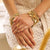 Sparkle Interlocking Star Bracelet - Gold - GBBCB3407