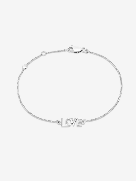 Art Deco Love Bracelet - Silver - ALLBS