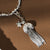 Tassel Of Joy Black Rutilated Quartz Necklace - Silver - SNBRQ3454