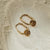 Power Within Oval Hoop Earrings - Gold - GEH3461