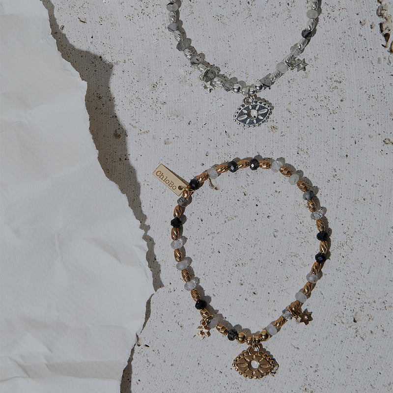 Visionary Black Rutilated Quartz Bracelet - Gold - GBBRQFR40373451