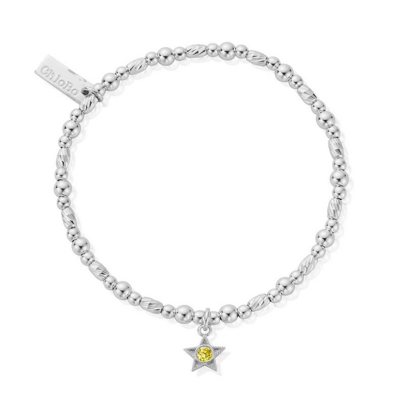 August Birthstone Bracelet - Silver - SBBCB3494
