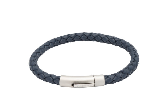 Blue Leather Bracelet - B399BLUE