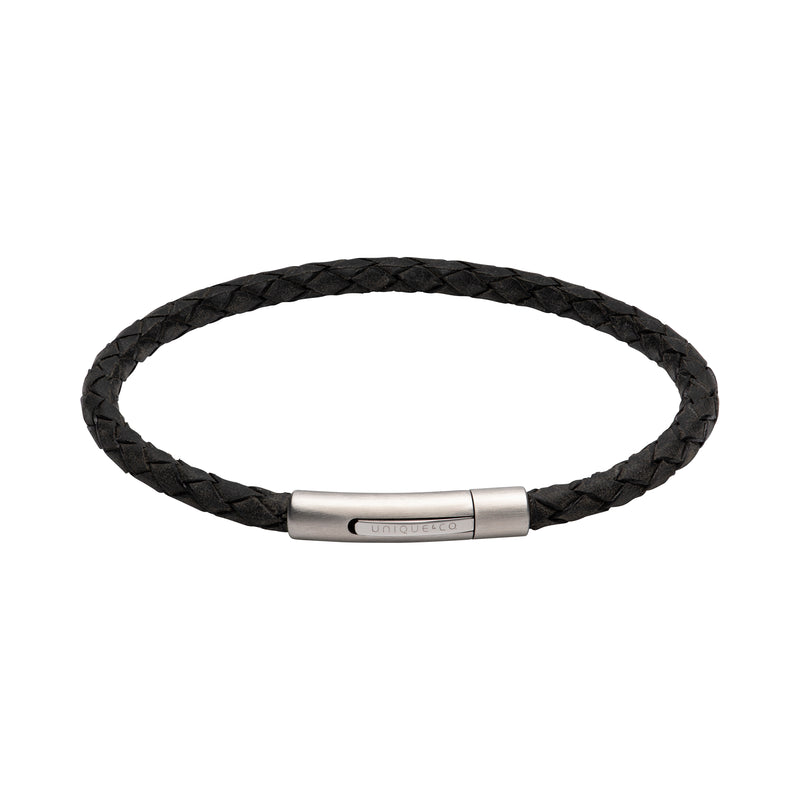 Leather Bracelet - Antique Black - B444ABL