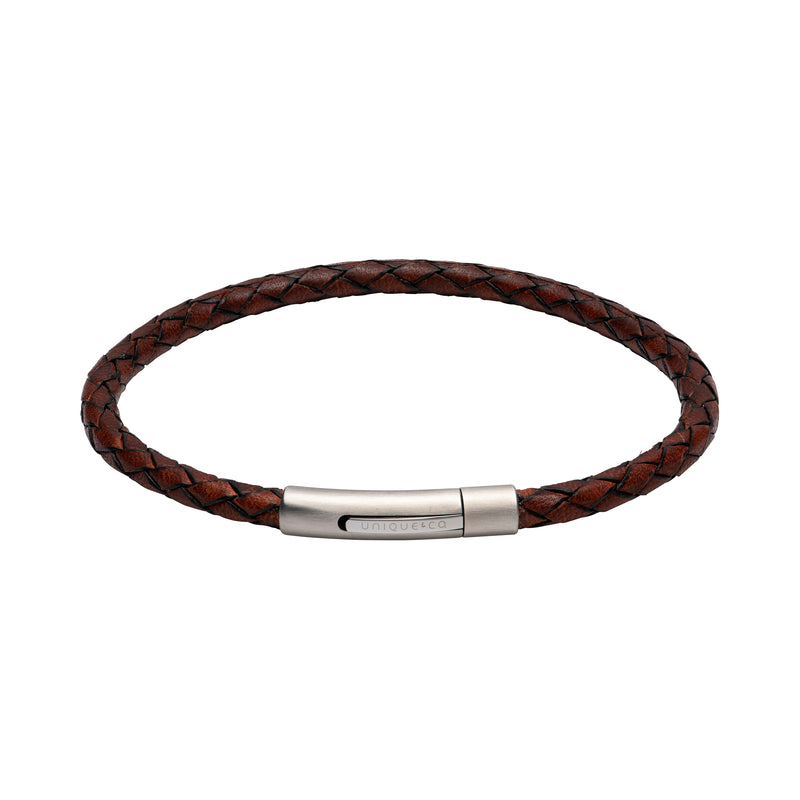 Antique Dark Brown Leather Bracelet - B444ADB