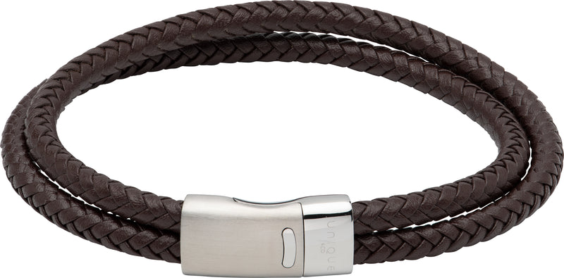 Dark Brown Leather Bracelet - B483DB