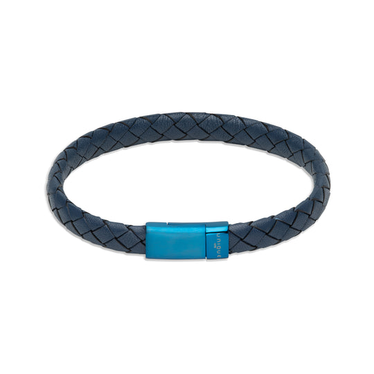Navy Blue Leather Bracelet - B494NV