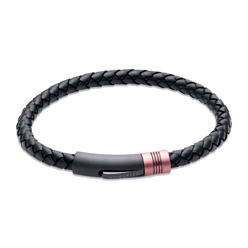 Leather Bracelet - Black/Brown - B518BL