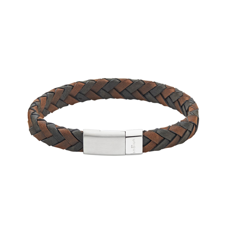 Leather Bracelet - Black/Brown