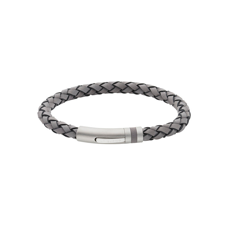 Leather Bracelet - Grey
