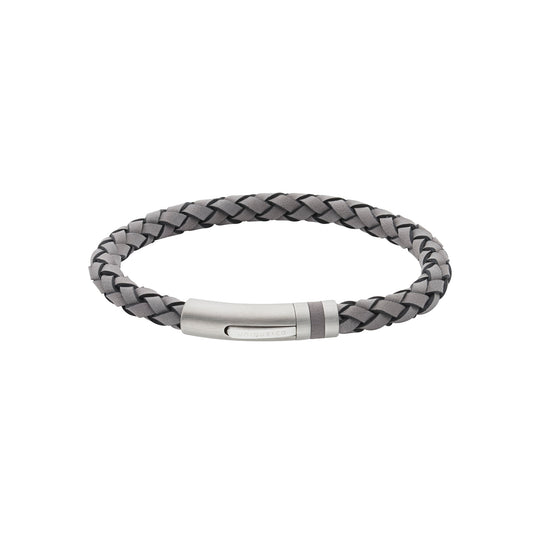 Leather Bracelet - Grey