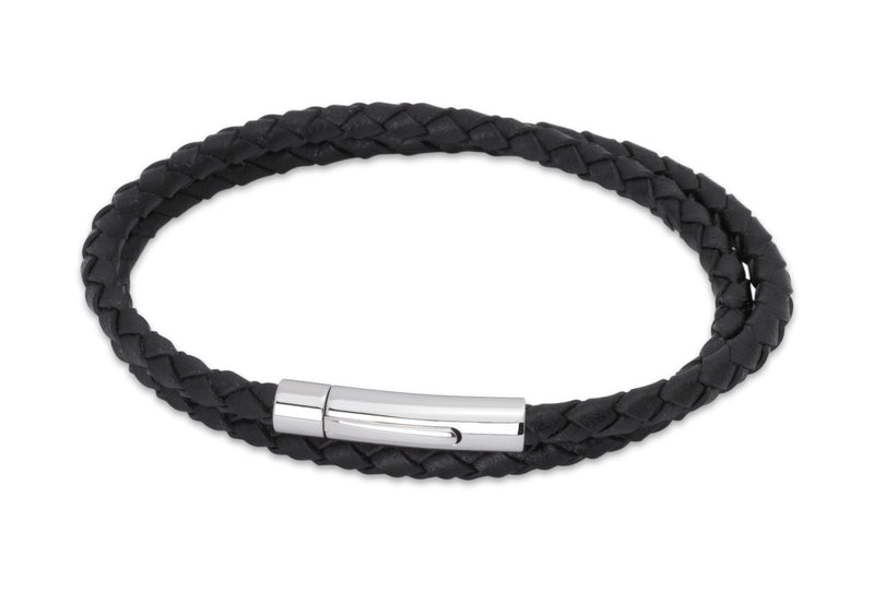 Black Leather Bracelet - B62BL