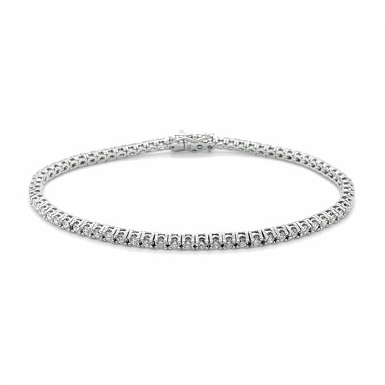 Diamond Tennis Bracelet, 2.15ct Laboratory Grown - 9ct White Gold - BCW216LG9