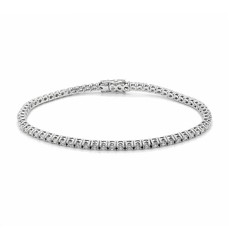 Diamond Tennis Bracelet, 2.86ct Laboratory Grown - 9ct White Gold - BCW268LG9