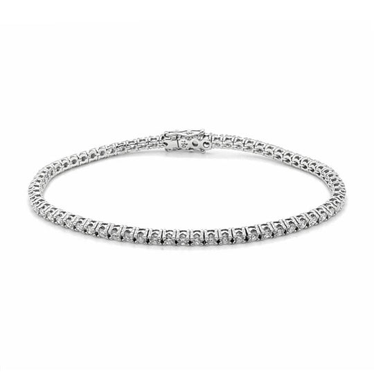Diamond Tennis Bracelet, 2.86ct Laboratory Grown - 9ct White Gold - BCW268LG9