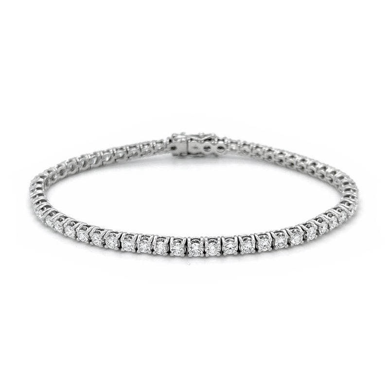 Diamond Tennis Bracelet, 4.56ct Laboratory Grown - 9ct White Gold - BCW448LG9