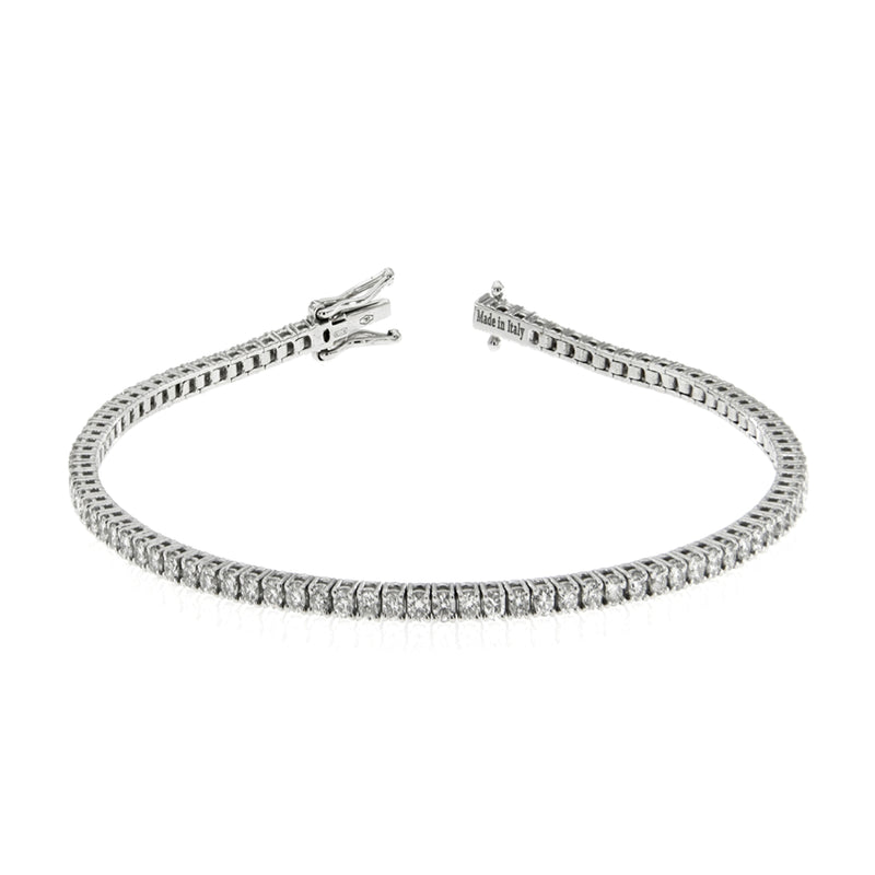 Diamond Tennis Bracelet, 2.03ct - 18ct White Gold - BCW200D
