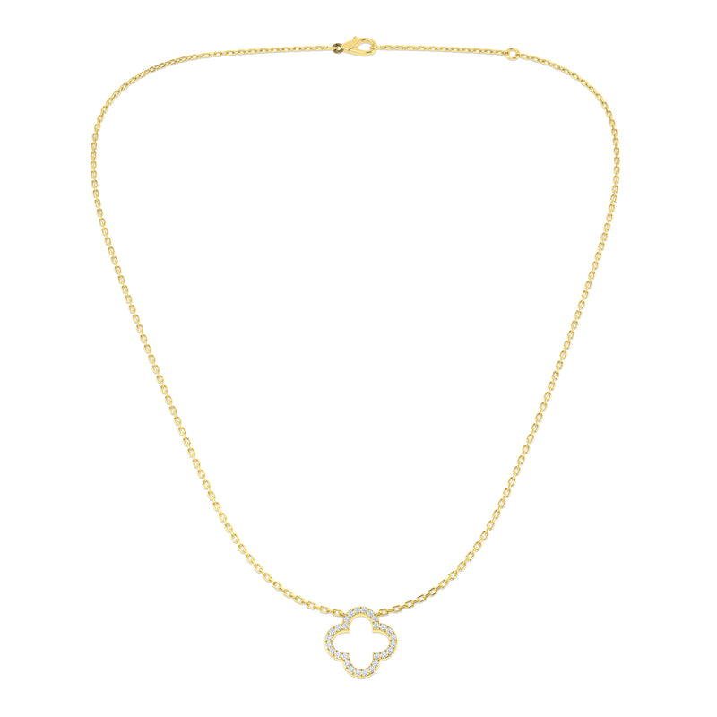 Diamond Pendant Necklace, 0.10ct - 9ct Yellow Gold