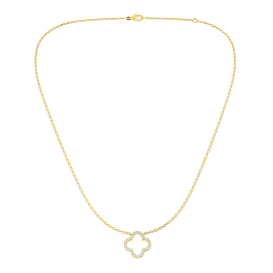 Diamond Pendant Necklace, 0.10ct - 9ct Yellow Gold