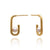Stellar Hardware White Pearl Hoop Earrings - Gold - BPE05GP
