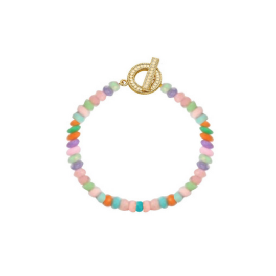 Frida Beaded Bracelet - Gold - BR10233-GMULT