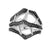 Blackthorn Triple Ring - Silver/Black - BT003.SSBKRZ