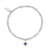 September Birthstone Bracelet - Silver - SBBCB3496