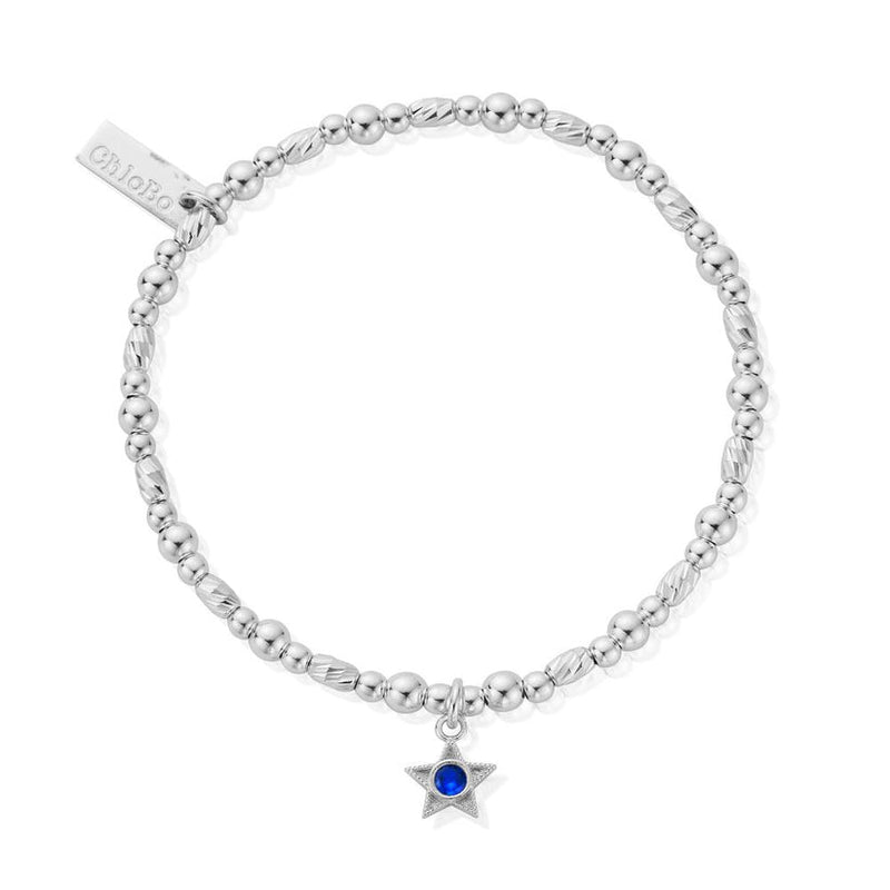 September Birthstone Bracelet - Silver - SBBCB3496