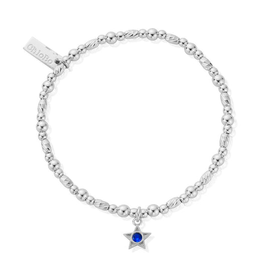 September Birthstone Bracelet - Silver - SBBCB3496