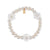Flower Pearl Bracelet - White - 24BFPBw