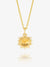 Eternal Sun Citrine Sun Necklace - Gold - CLN04GP