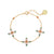 Lucky Clover Bracelet, Emerald Green/Blush Pink - Gold - AS22TRB20