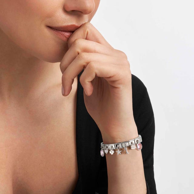 Composable Classic Glitter Star Pendant Link - Silver - 331805/02