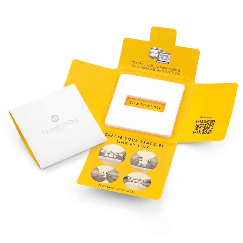 Composable Classic Letter P Glitter Link - Gold - 030291/16