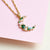 Celeste Cluster Moon Necklace - Gold -  AS22SGN10