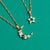 Celeste Cluster Moon Necklace - Gold -  AS22SGN10