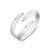Claw Triple Band Open Ring - Silver - SPS-50