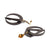 Crescent Hoop Earrings - Black - 18ECRHB
