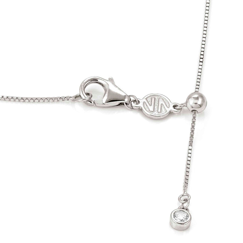 Day To Night CZ Necklace - Silver - 242104/010