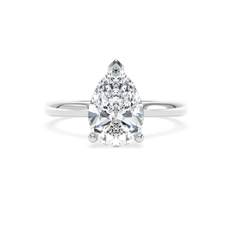 Platinum Pear Cut Laboratory Grown Diamond Engagement Ring - 1.50ct
