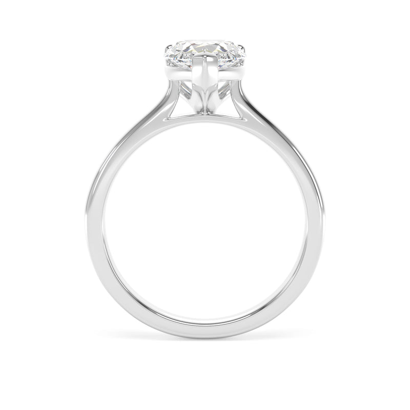 Platinum Pear Cut Laboratory Grown Diamond Engagement Ring - 1.50ct