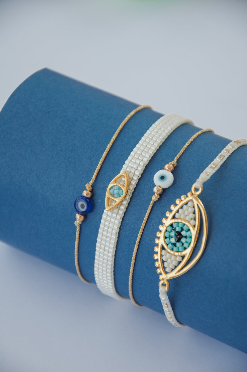 Vista Bracelet - White/Blue - B-BE-XS-11168